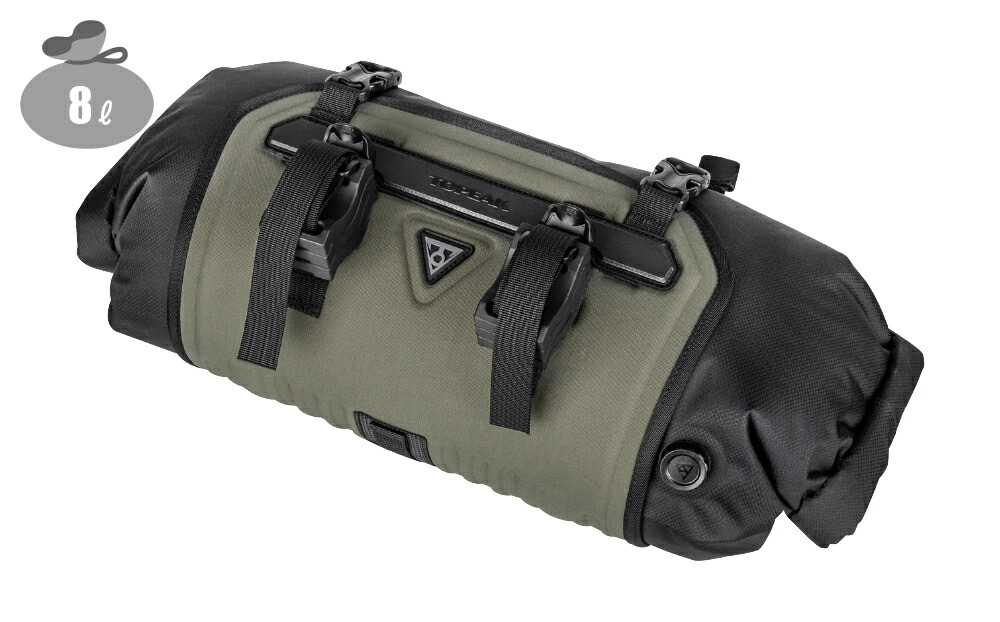 【4/18は「最大4倍！」エントリーでポイントUP】TOPEAK FrontLoader 8L GREEN トピーク フロントローダー バック 8L グリーン