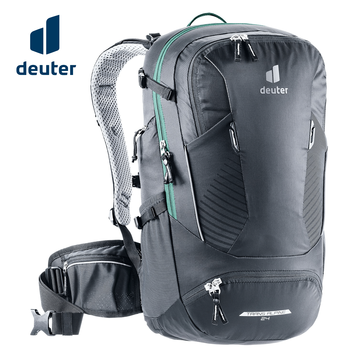 【6/8は「2倍！」エントリーで尖んがりUP】Deuter(ドイター) うしろ側容器に並べる TRANS ALPINE トランス状態アルパイン 24(24L/黒いこと) 背嚢
