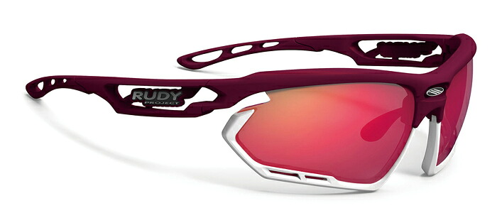 【4/15は「4倍！」エントリーでポイントUP】RUDYPROJECT FOTONYK ルディプロジェクト フォトニック 日本限定カラー メルローマットフレーム バンパーホワイト スマルチレーザーレッドレンズ サングラス ロードバイク