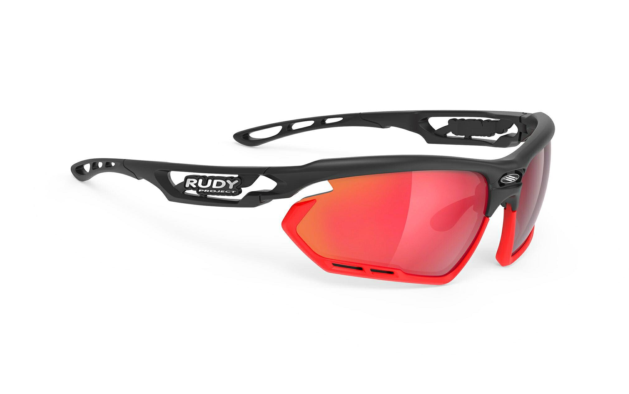 【4/15は「4倍！」エントリーでポイントUP】RUDYPROJECT FOTONYK ルディプロジェクト フォトニック マットブラックフレーム バンパーレッドフルオ Polar 3FX HDR マルチレーザーレッドレンズ サングラス ロードバイク