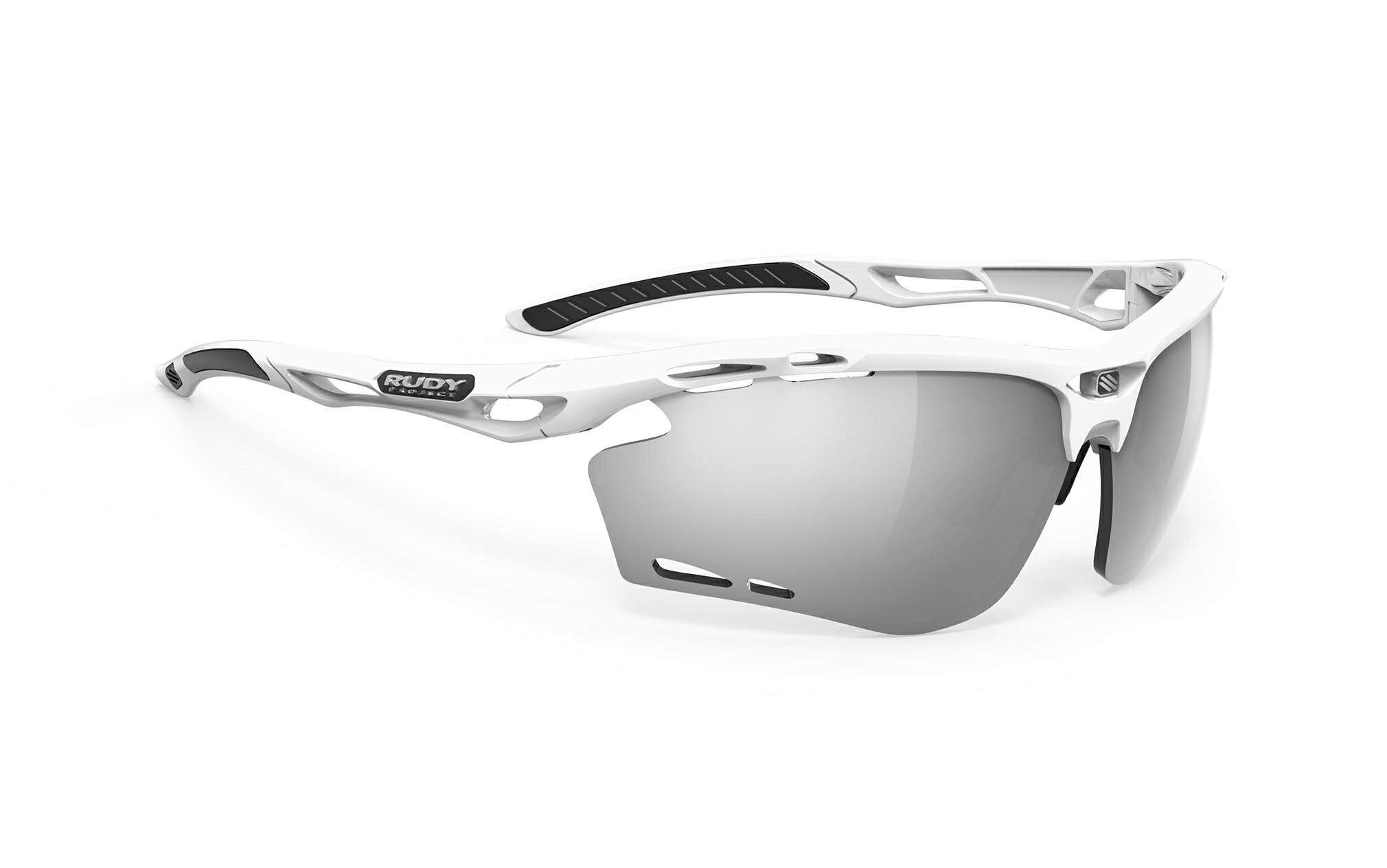 【6/6は「2倍！」エントリーで尖んがりUP】RUDYPROJECT PROPULSE ルディプロジェクト 労働者階級心臓の鼓動 ホワイトグロスフレーム レーザーブラックレンズ  黒眼鏡 読み込む自動二輪車