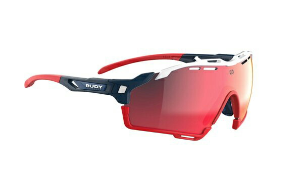【4/18は「最大4倍!」エントリーでポイントUP】RUDYPROJECT CUTLINE ルディプロジェクト カットライン ブルーネイビーフレーム マルチレーザーレッドレンズ SP2 サングラス ロードバイク
