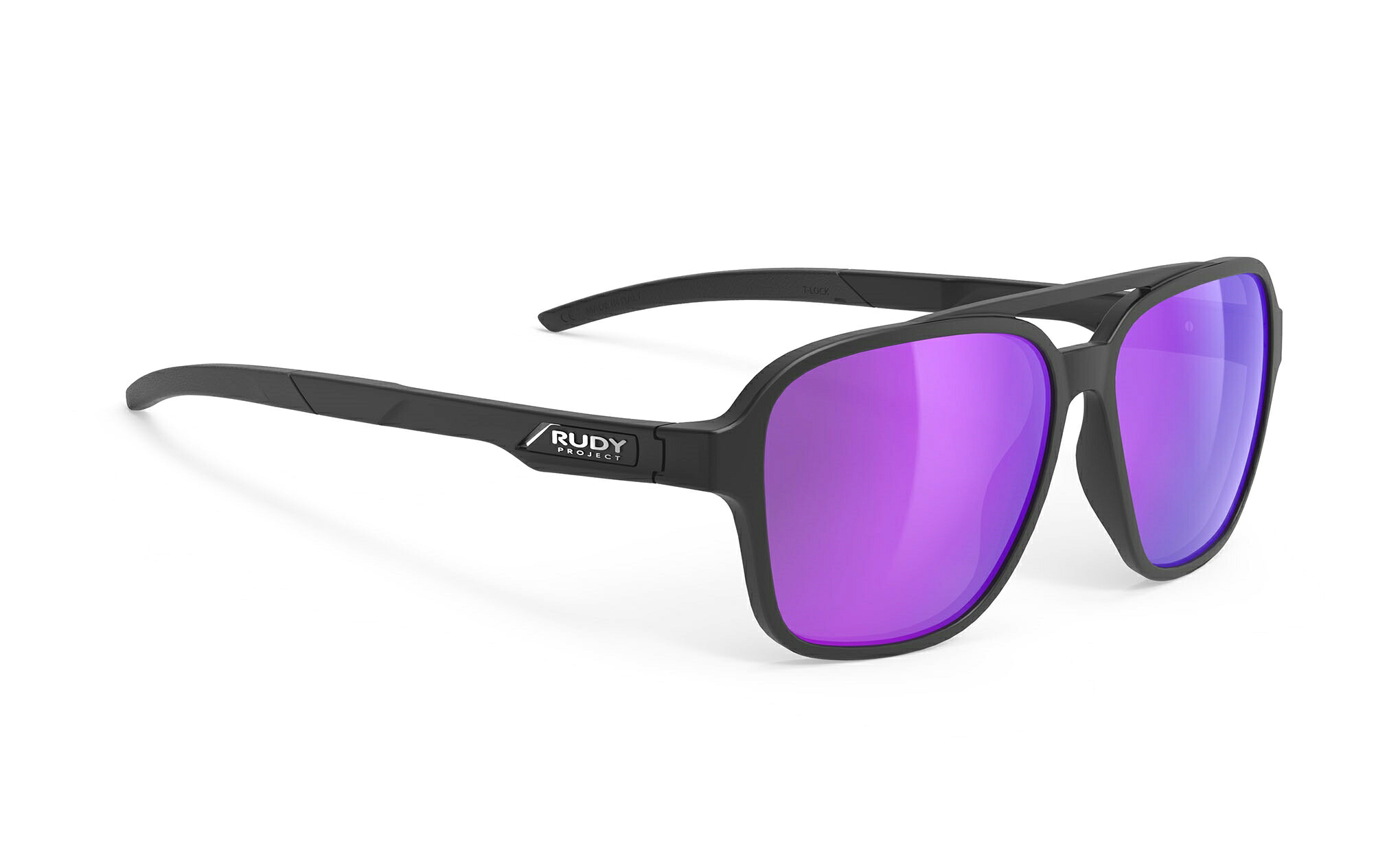 【4/10は「5倍！」エントリーでポイントUP】RUDYPROJECT CROZE ルディプロジェクト クローゼ ブラックマットフレーム マルチレーザーバイオレットレンズ サングラス ロードバイク