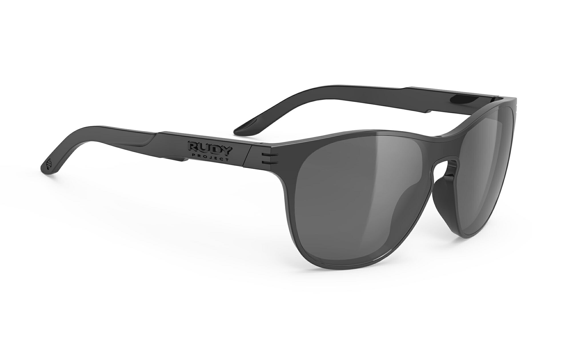 【4/10は「5倍！」エントリーでポイントUP】RUDYPROJECT SOUNDSHIELD ルディプロジェクト サウンドシールド ブラックグロスフレーム スモークブラックレンズ サングラス ロードバイク