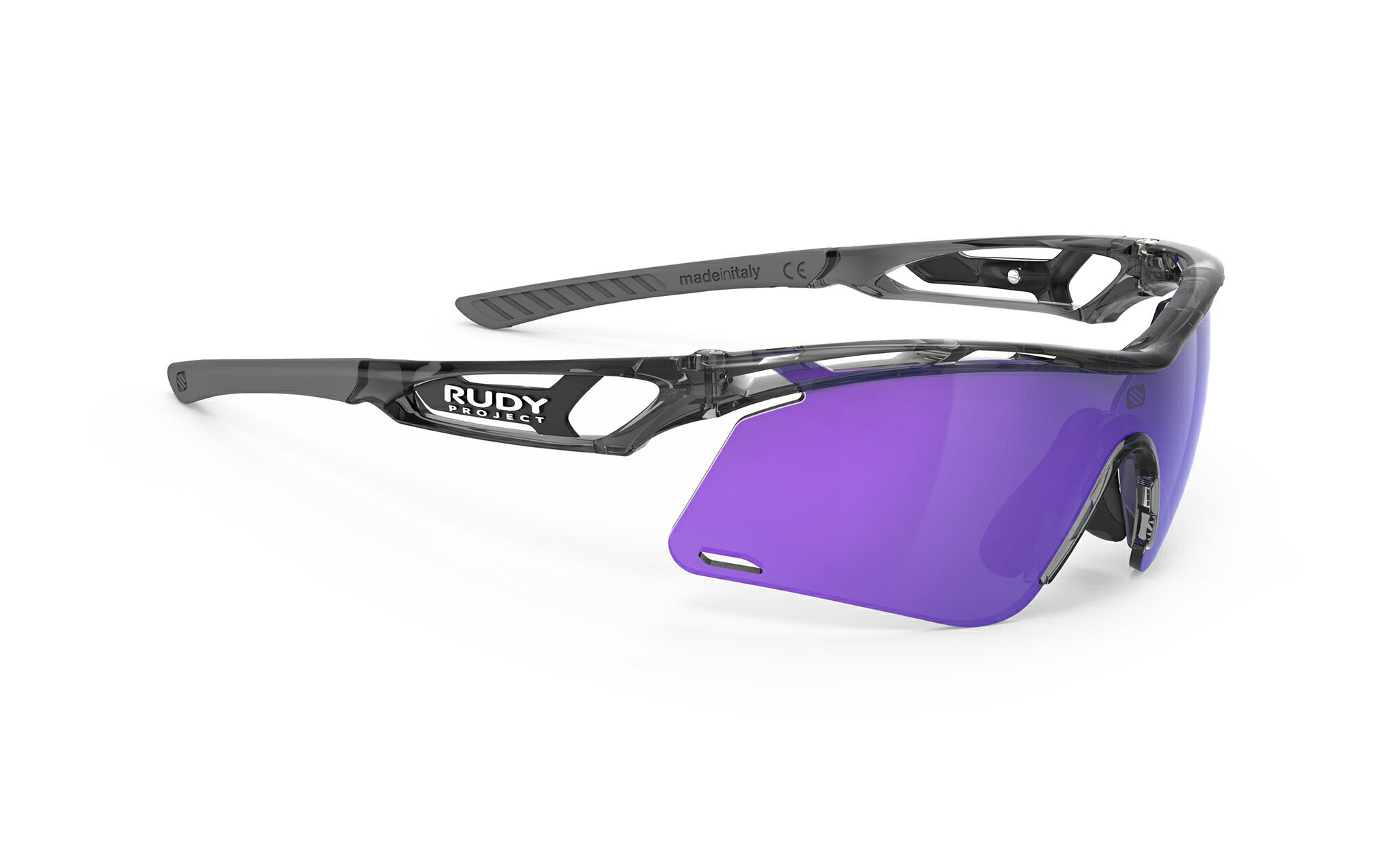 【4/18は「最大4倍！」エントリーでポイントUP】RUDYPROJECT TRALYX+ SLIM ルディプロジェクト トラリクスプラススリム クリスタルアッシュフレーム マルチレーザーバイオレットレンズ サングラス ロードバイク RUDYPROJECT SUNGLASSES ROADBIKE