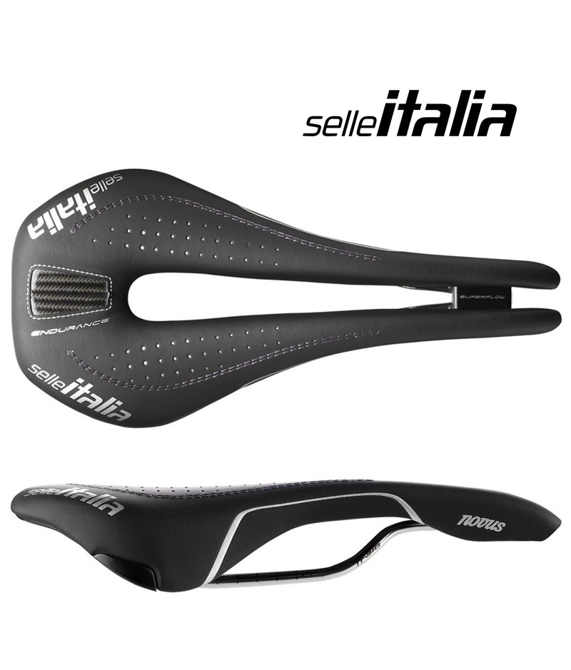 【4/10は「5倍！」エントリーでポイントUP】SELLE ITALIA セライタリア NOVUS ENDURANCE Ti316 SUPERFLOW L (17-) J1AF203EL J1AF203ES ノーヴァス エンデュランス スーパーフロー ロードバイク サドル