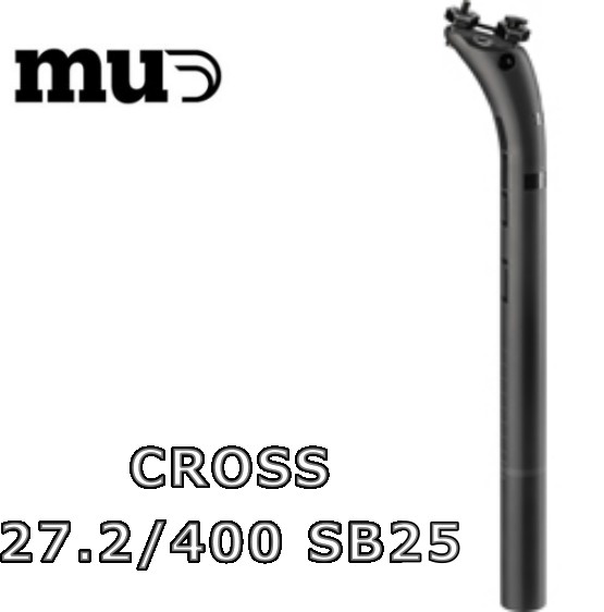 【4/10は「5倍！」エントリーでポイントUP】MUD(マッド) CROSS 27.2/400 SB25 シートポスト Deda MTBシリーズ
