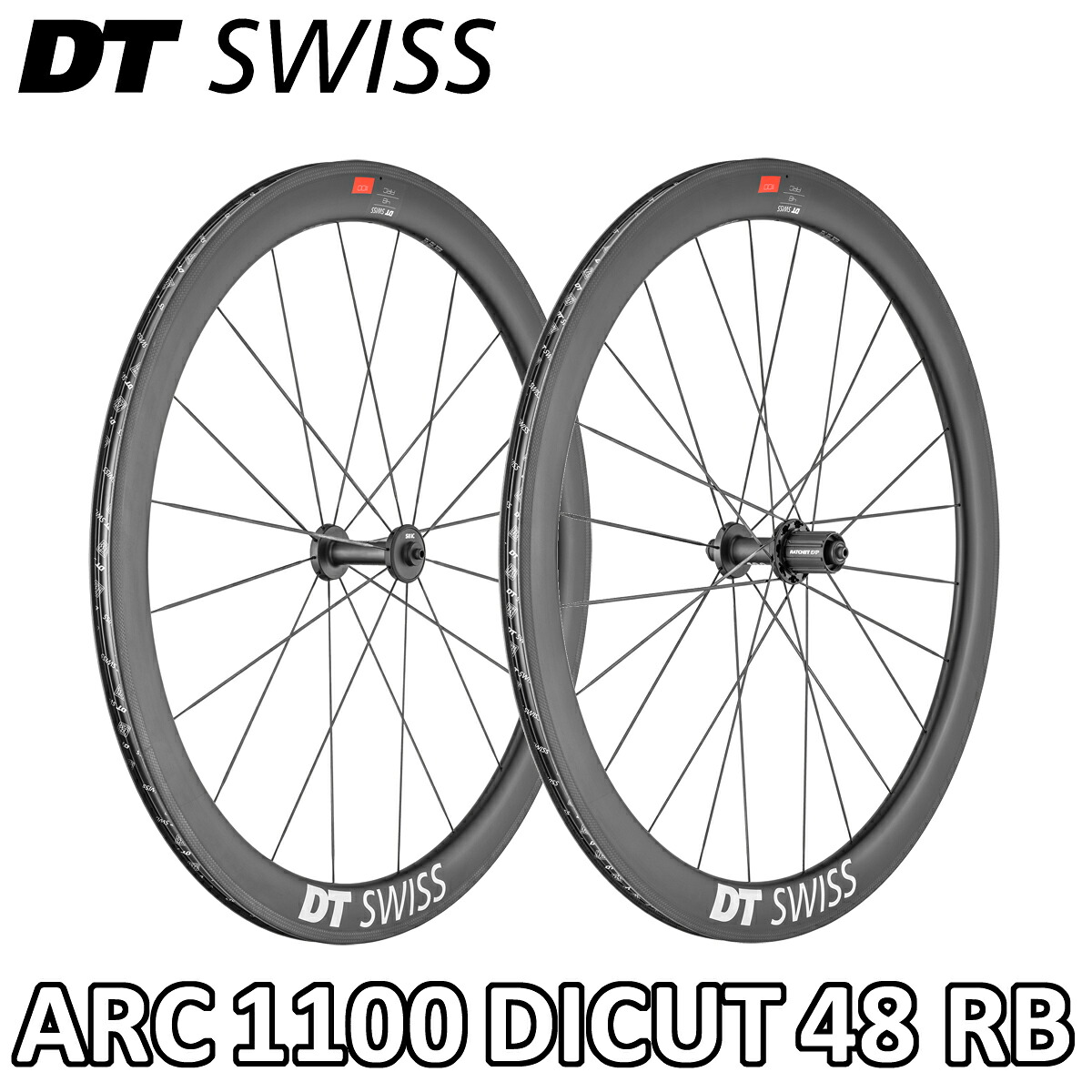 【4/18は「最大4倍！」エントリーでポイントUP】DT SWISS ARC 1100 DICUT 48 RIM BRAKE Front/Rear Wheels Set ディーティースイス エーアールシー1100 ダイカット リムブレーキ 前後ホイールセット