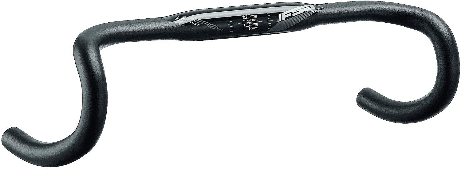【6/8は「2倍！」エントリーで尖んがりUP】FSA ENERGY COMPACT ACR DROP HANDLE BAR エフエスエー 活動力 パウダーコンパクト 落っこちる 手持ち部分 赤ちょうちん