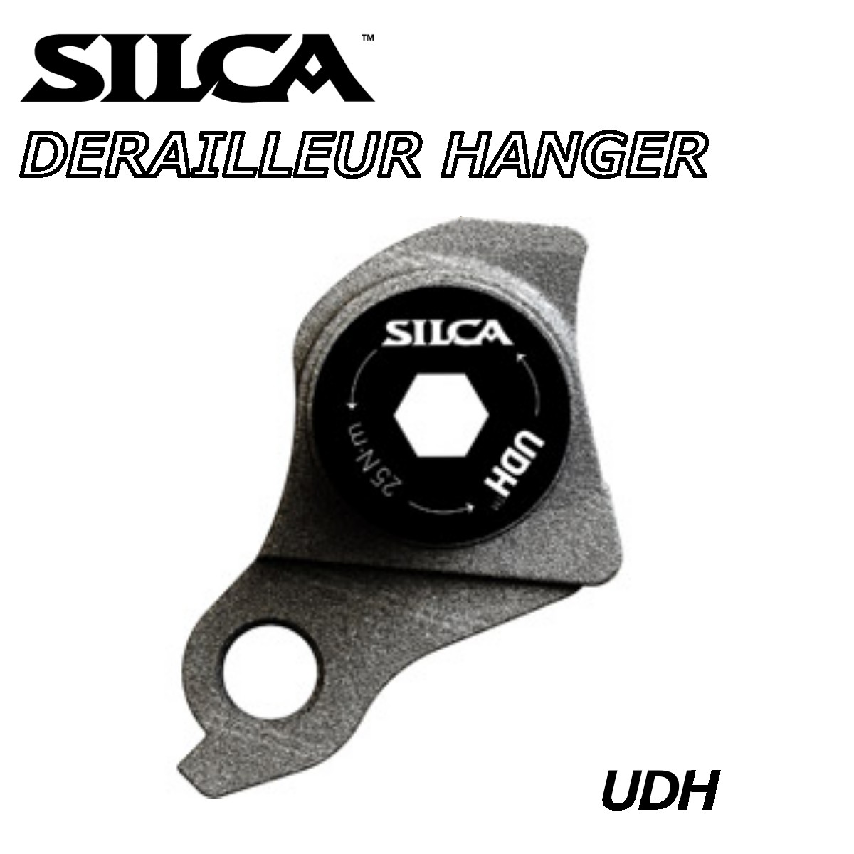 【6/10は「5倍！」Wエントリーで尖んがりUP】SILCA 二酸化ケイ素 UDH DERAILLEUR HANGER UDH ディレイラーハンガー 銀輪一部分 0810093162475