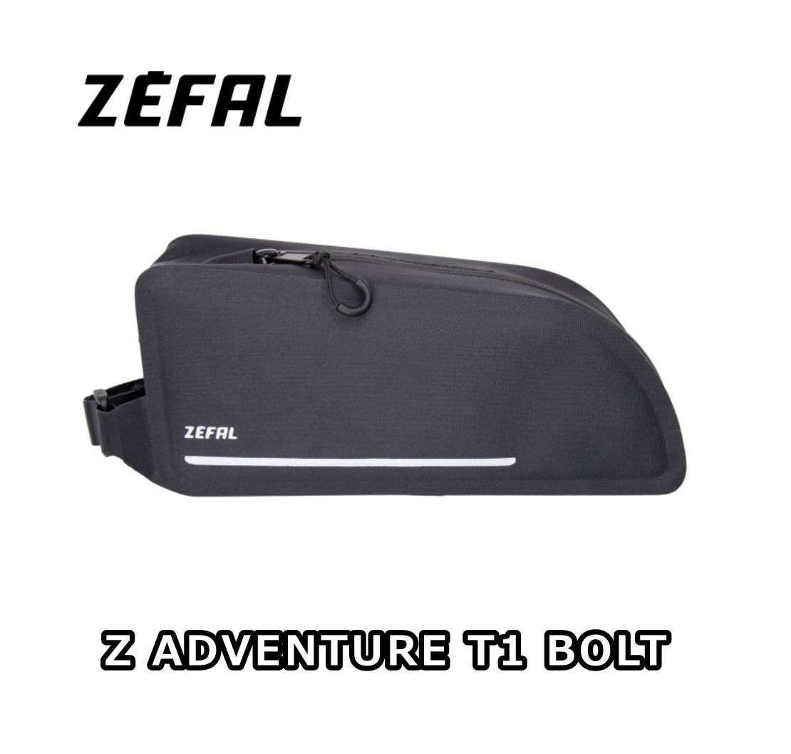 【4/15は「4倍！」エントリーでポイントUP】ZEFAL ゼファール Z ADVENTURE T1 BOLT Z アドベンチャー T1 ボルトオン トップチューブバッグ ブラック 1L 3420586602899 (7016)