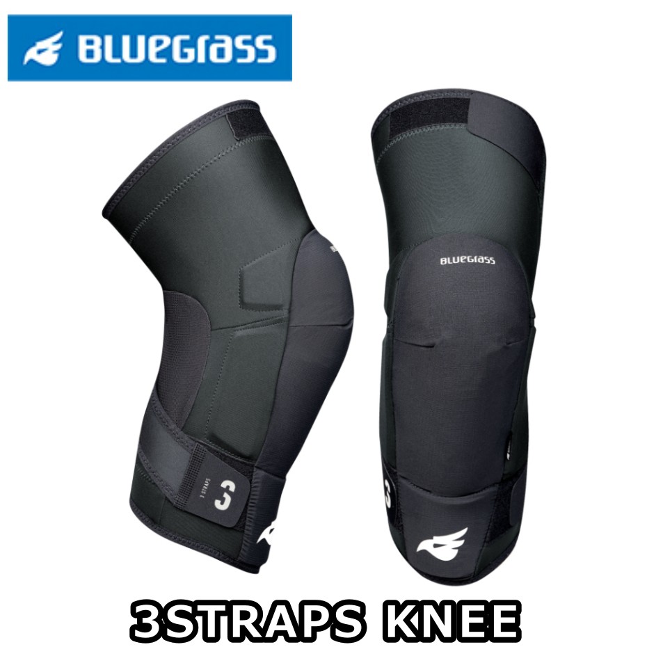 【7/20は「4倍！」エントリーでポイントUP】BLUEGRASS ブルーグラス 3STRAPS KNEE 3ストラップ ニー プロテクター マウンテンバイク用ニーパッド｜コジーバイシクル店