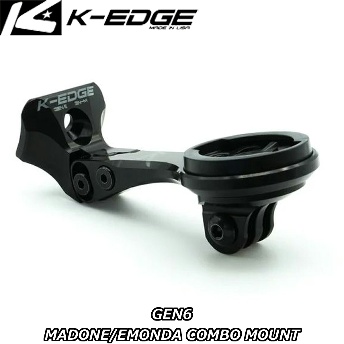 【4/5は「5倍！」エントリーでポイントUP】K-EDGE ケーエッジ GARMIN GEN. 6 MADONE/EMONDA COMBO MOUNT ガーミン GEN6 MADONE/EMONDAコンボマウント K3100ICB 11,518円