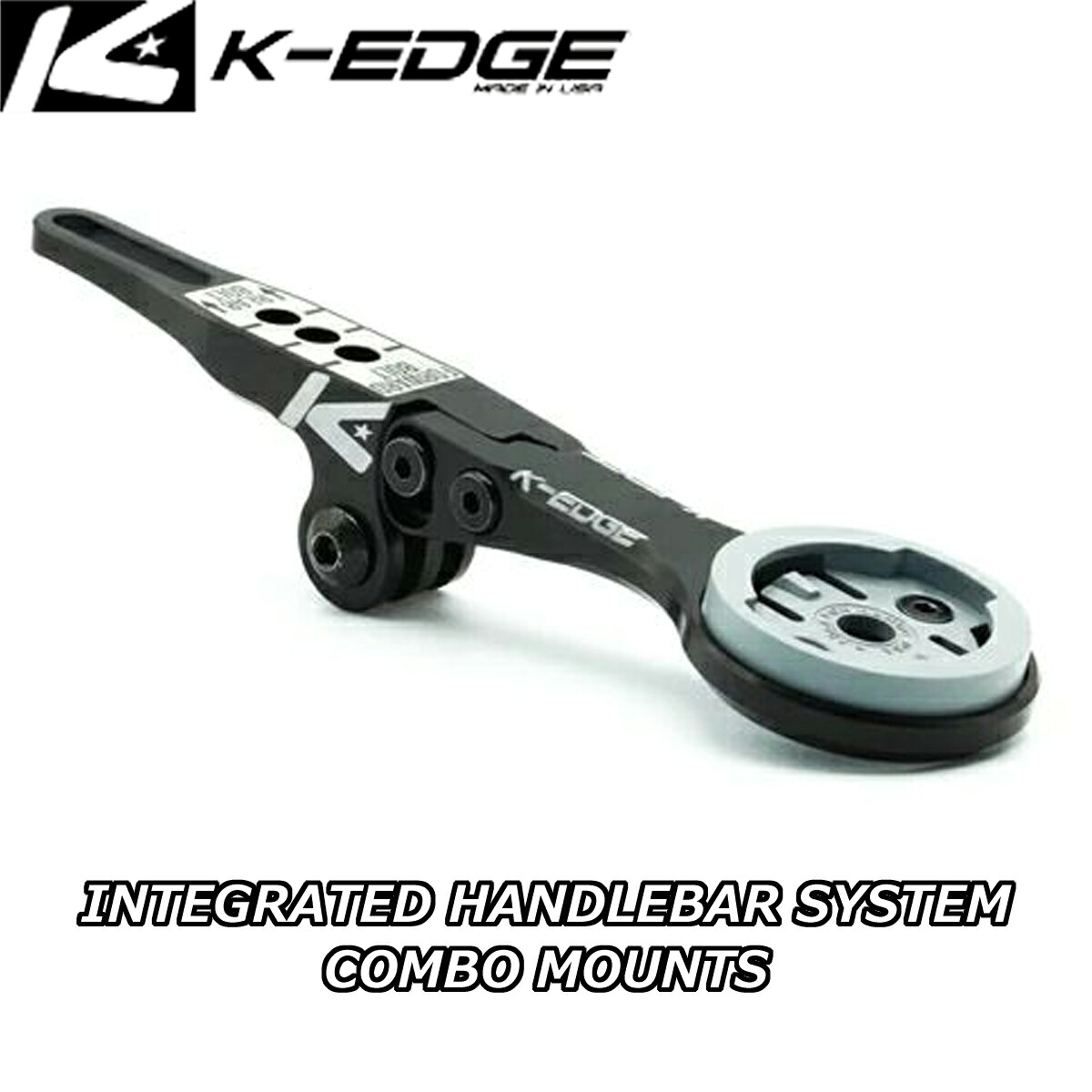 【7/20は「4倍！」エントリーでポイントUP】K-EDGE ケーエッジ WAHOO INTEGRATED HANDLEBAR SYSTEM COMBO MOUNTS ワフー インテグレーテッドハンドルバーコンボマウント K2600ICB｜コジーバイシクル店