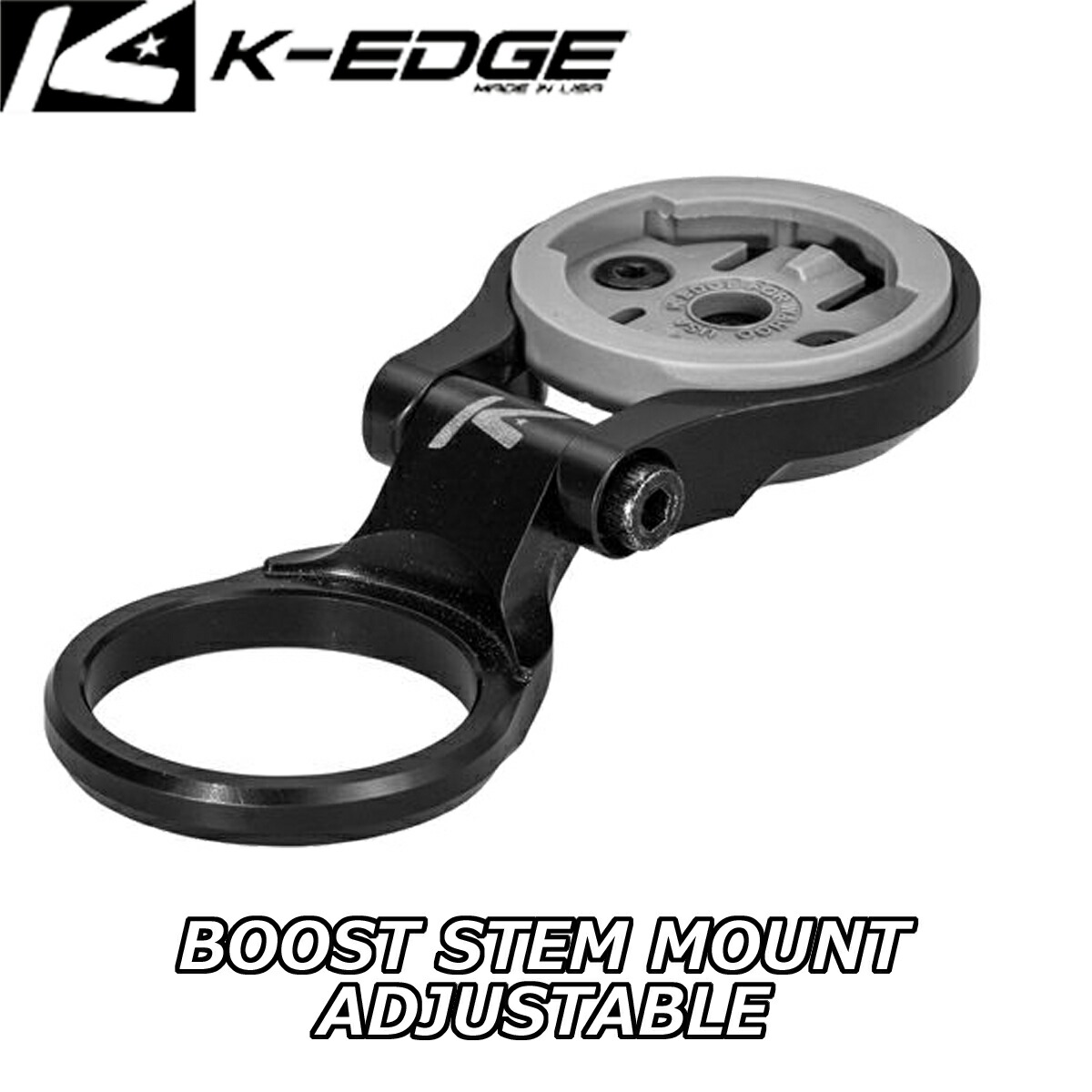 【4/5は「5倍！」エントリーでポイントUP】K-EDGE ケーエッジ WAHOO BOOST STEM MOUNT ADJUSTABLE ワフー ブーストアジャスタブルステムマウント K530BWB 6,716円
