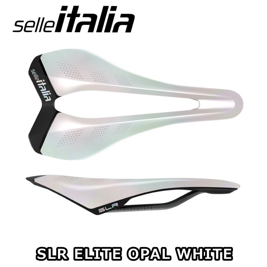 【6/6は「2倍！」エントリーで尖んがりUP】selle ITALIA セライタリア SLR ELITE OPAL WHITE 制限事項乳白色ホワイトカラー 読み込む自動二輪車 サドル