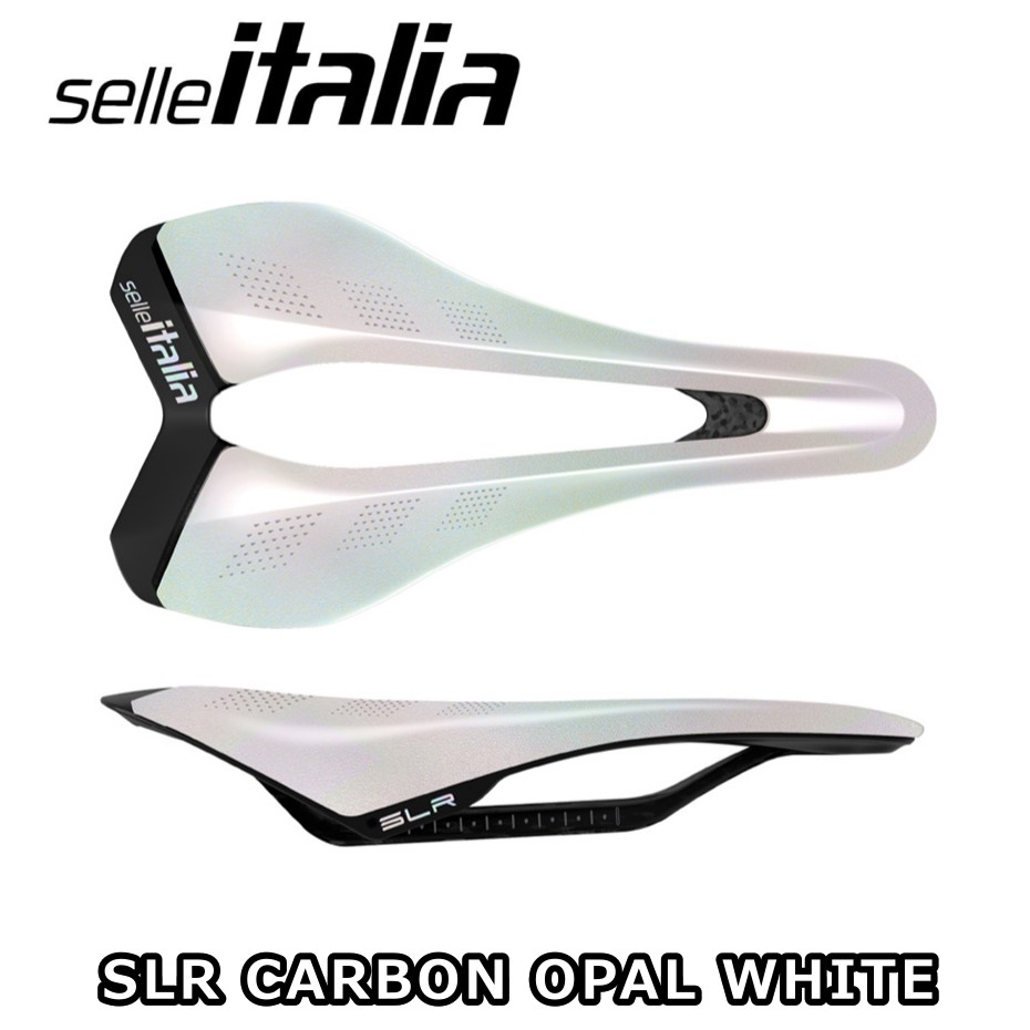 【6/8は「2倍！」エントリーで尖んがりUP】selle ITALIA セライタリア SLR CARBON OPAL WHITE 制限事項乳白色ホワイトカラー 読み込む自動二輪車 サドル