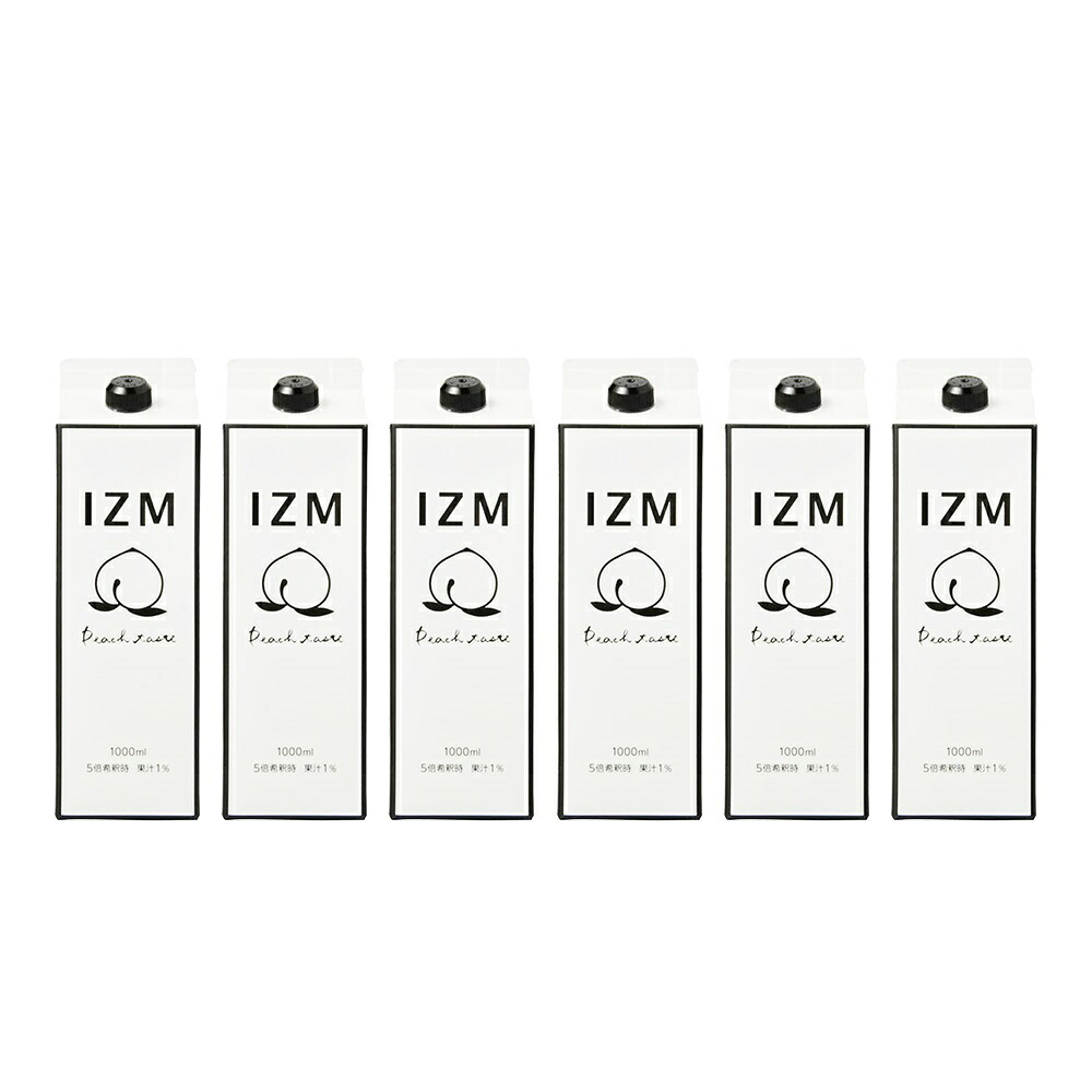 【6本セット】IZM 酵素ドリンク ピーチテイスト イズム peachtaste 1000ml美容 健康 ダイエット 酵素 腸内フローラ 酵素 ヒアルロン酸 コラーゲンペプチド