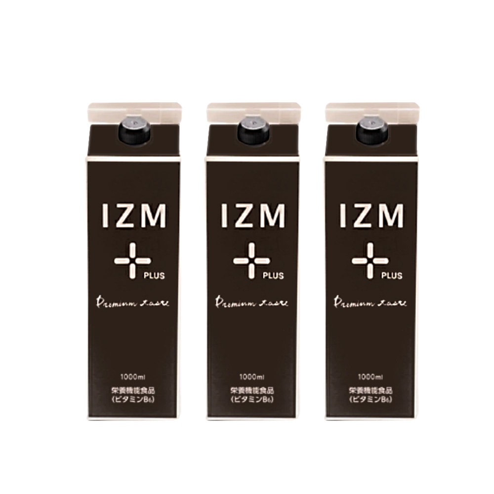 【3本セット】酵素ドリンク IZM 【 PLUS 】PREMIUM TASTE 1000ml イズム プラス プレミアムテイスト 栄養機能食品 ( ビタミンB6 ) フルーツテイスト 乳酸菌 ケイ素 シリカ エラスチン プロテオグリカン 腸活 ファスティング 抗酸化 腸内環境