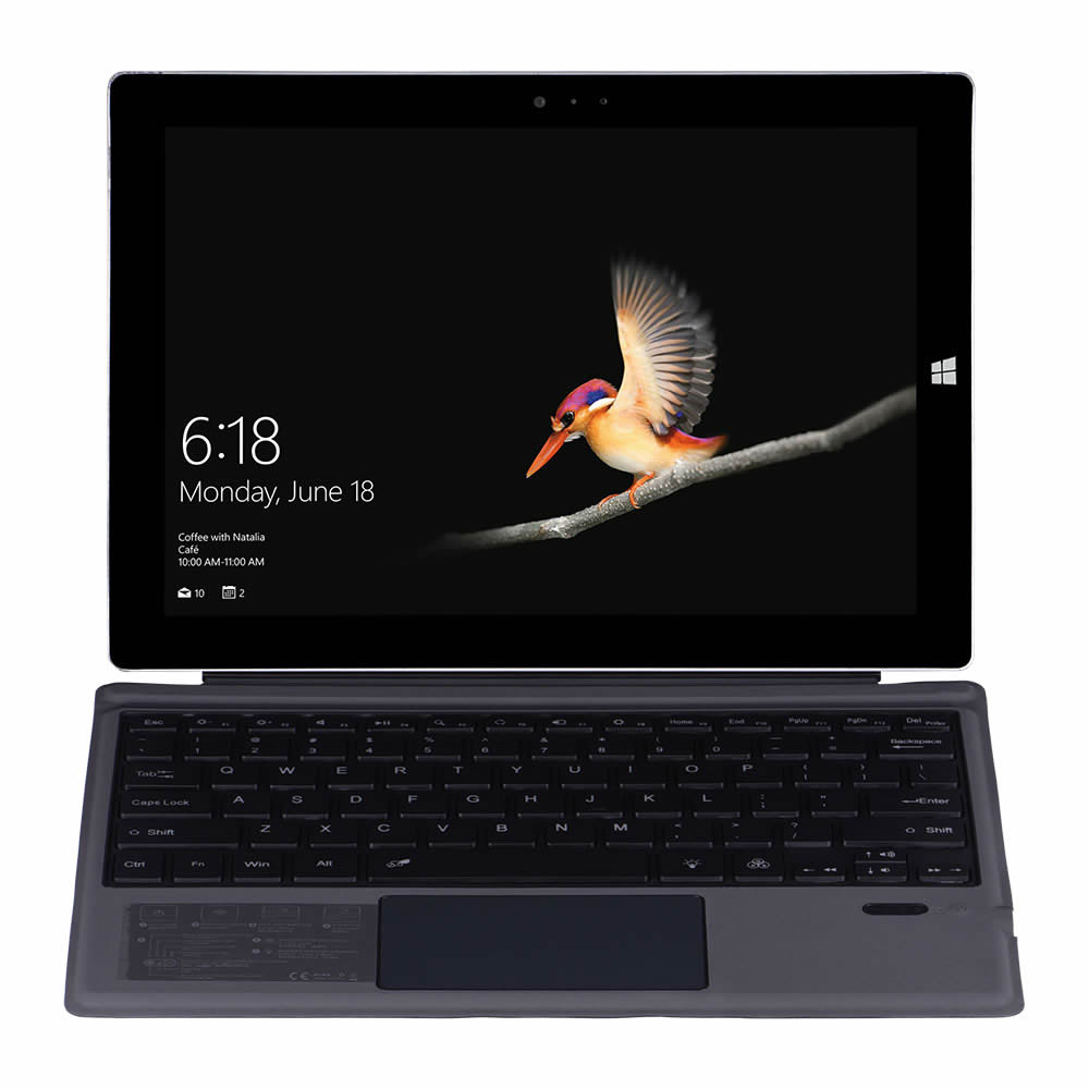 市場 Surface 4 5 スリム タッチパッド搭載 7 Bluetoothスマートキーボード 超薄 6 Pro3 ワイヤレス 通用