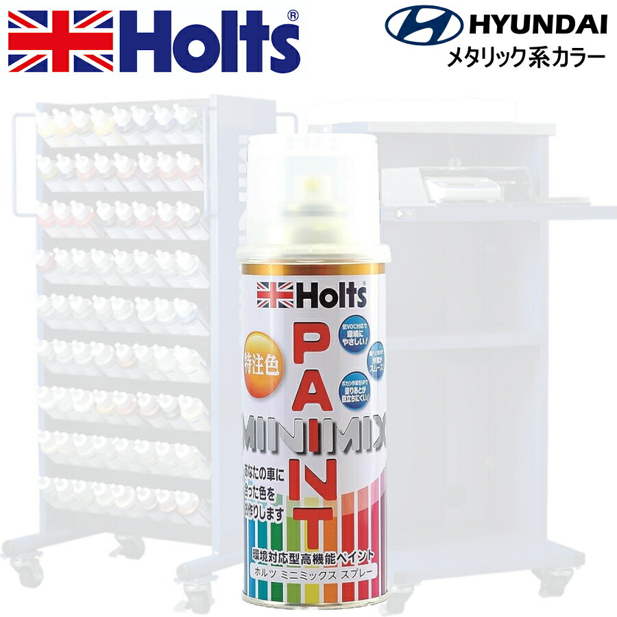 Holts MINIMIX ヒュンダイ カラーコード VS セラドンブルーマイカ 補修スプレー缶塗料 260ml ミニミックス ホルツ画像