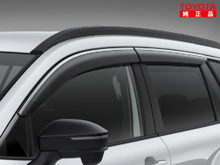 TOYOTA トヨタ純正 08162-16070 カローラクロス ZVG13、ZVG16 サイドバイザー RVワイド 1台分 純正オプション品 アクセサリーパーツ ドレスアップ|クリーズオンライン