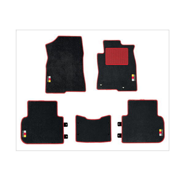 無限 MUGEN 08P15-XNR-K0S0-RD スポーツマット ブラック×レッド SPORTS MAT CIVIC/LX専用 6BA-FL1|クリーズオンライン