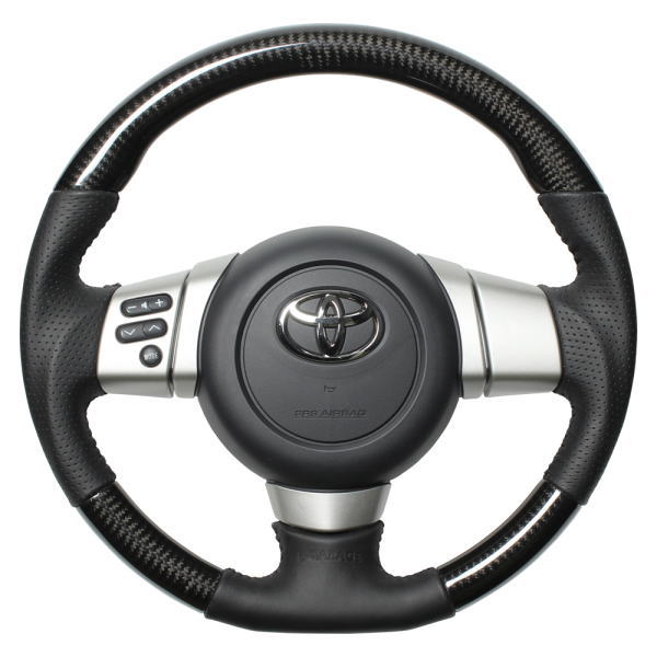 REAL レアル FJ-PX-BKC ステアリング ソフトDシェイプ ブラックカーボン ブラックステッチ FJクルーザー (GSJ15W)｜クリーズオンライン 44,831円