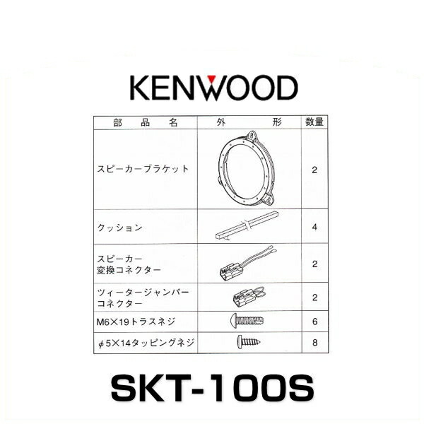 Kenwood ケンウッド Skt 100s トヨタ車用スピーカー取付キット Educaps Com Br