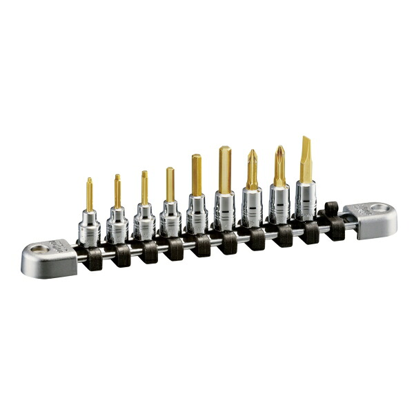 nepros ネプロス NTBT209A 6.3sq.ヘキサゴンビットソケットセット[9コ組]