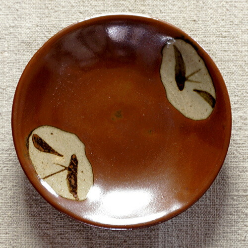 楽天市場】和食器 益子焼 大皿 18cm 柿釉 三流し : うつわの店クラフト