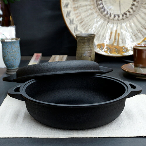 楽天市場】【送料無料】 南部鉄器鉄鍋 『両手万能鍋』 岩鋳 日本製