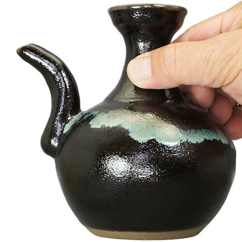 楽天市場】酒器 龍門司焼 茶家 じょか 180cc 黒釉青流 : うつわの店