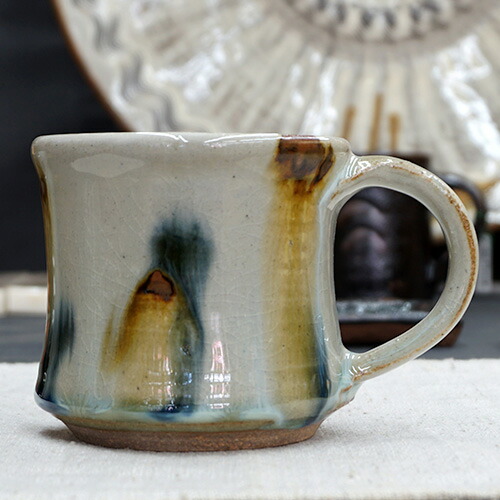 楽天市場】和食器 布志名焼 湯町窯 マグカップ 200cc 縦しのぎ 海鼠釉