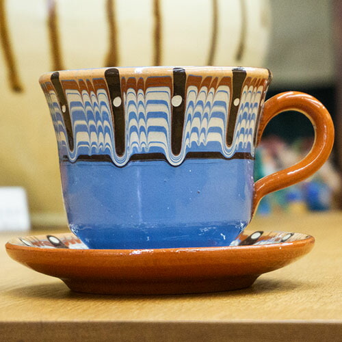 楽天市場】ブルガリア トロヤン陶器 カップ＆ソーサー 食器 あす楽