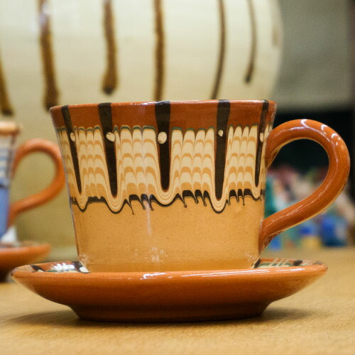 楽天市場】ブルガリア トロヤン陶器 食器 カップ＆ソーサー : 旅する