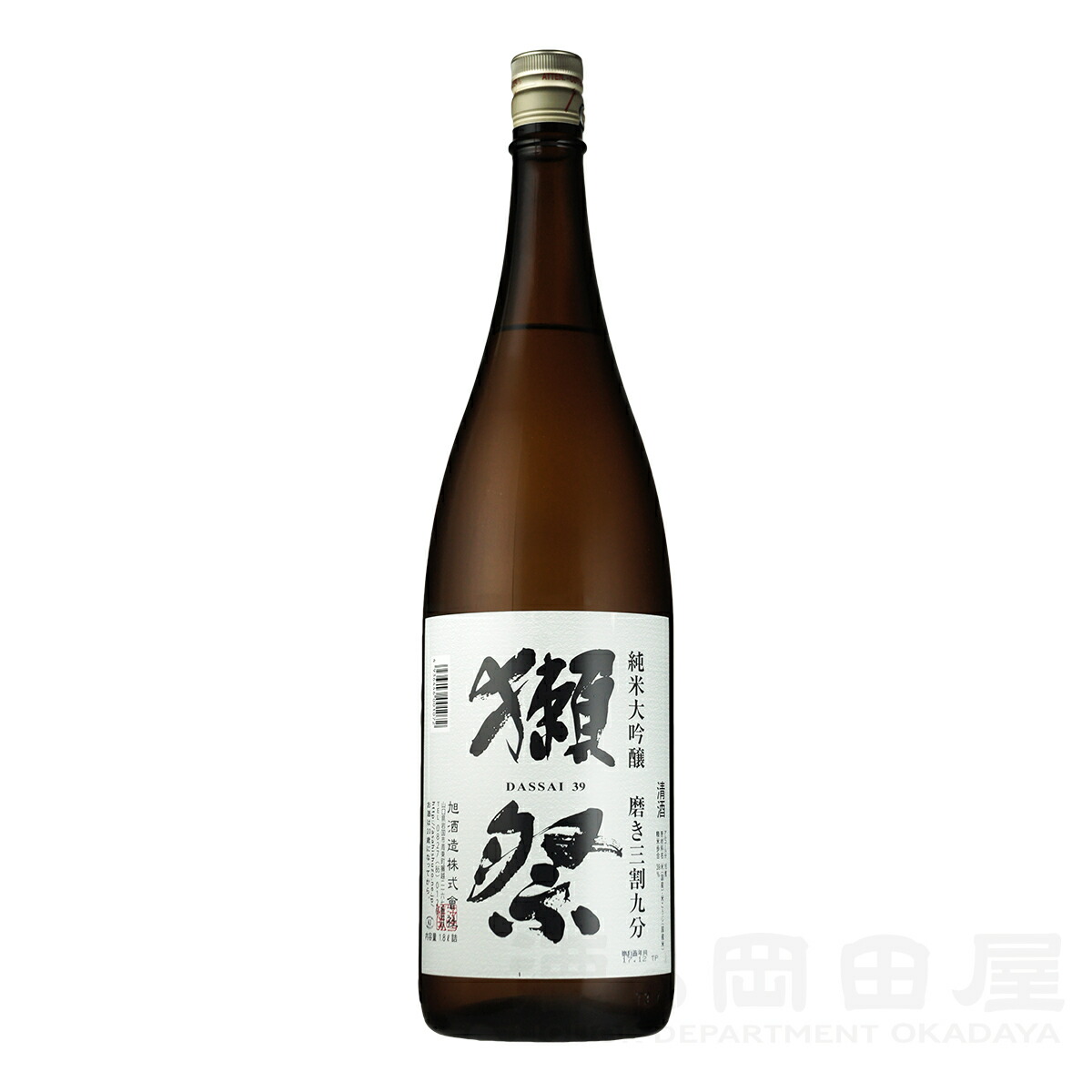 夏の贈り物・お中元の発送受付中！のし無料／<br>獺祭 だっさい 純米大吟醸 磨き三割九分 1800ml 1.8L<br 旭酒造 山口県 日本酒  地酒 ギフト 宅飲み 家飲みギフト 通販