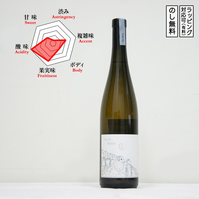 リースリング 白ワイン 辛口 750ml　 Hoch Klaus Riesling アルトアディジェ 　 (イタリア／ホーフ・クラウス)
