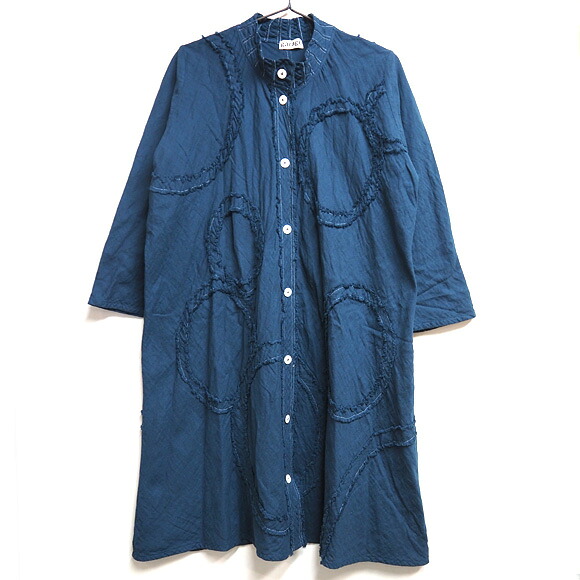 【全28色】ガーゼ服工房 garage（ガラージ）ダブルガーゼ 長袖コートワンピース サークル レディース [JK-22] ナチュラルテイストのガーゼ服ブランド コットンガーゼ 二重ガーゼ ハンドメイド 綿100％ カラフル 無地 日本製 国産