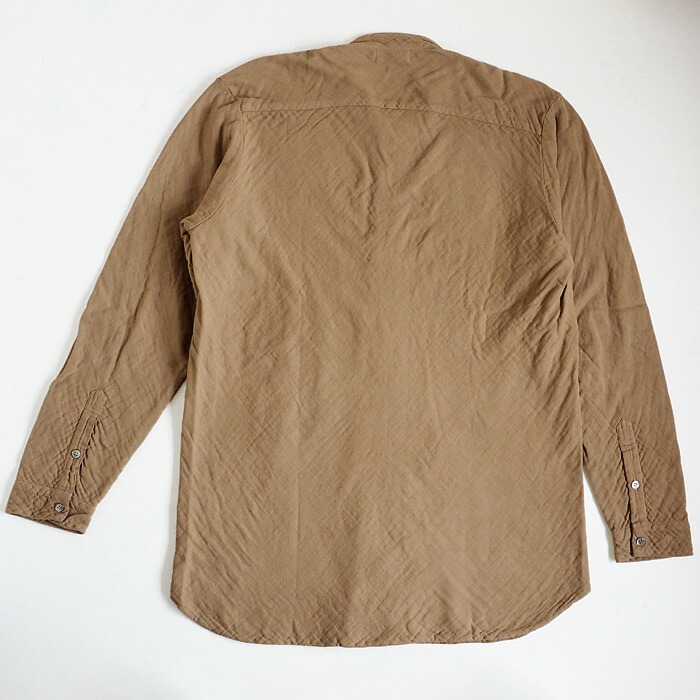 全28色 ガーゼ服工房 Garage ガラージ 4重ガーゼ ヘンリーネックシャツ 長袖 黒貝ボタン メンズ Ts 94 ガーゼ服 ガーゼ ハンドメイド 手作り 綿100 コットン100 厚手 暖かい あったかい 保温性 肌に優しい 敏感肌 おしゃれ オシャレ 春 秋 冬 ギフト 日本製 国産