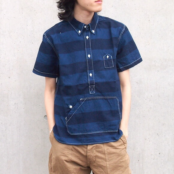 人気ブランドを 楽天市場 Graphzero グラフゼロ トラベラーズプルオーバーボタンダウンシャツ 半袖 インディゴボーダー ボールバイオウォッシュ加工 メンズ Gz Po Ss 岡山 倉敷 児島 ジーンズ デニム ブランド 綿100 しましま 夏服 児島製 日本製 クラフト