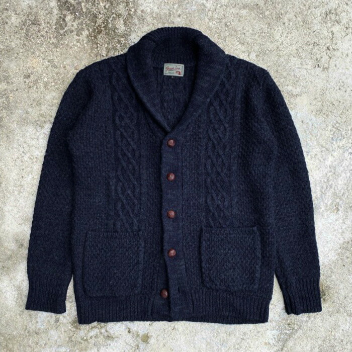 MOMOTARO JEANS ネイビー カーディガン M‼️ 伝統的な生地のカーディガン｜MOMOTARO JEANS MOMOTARO JEANS