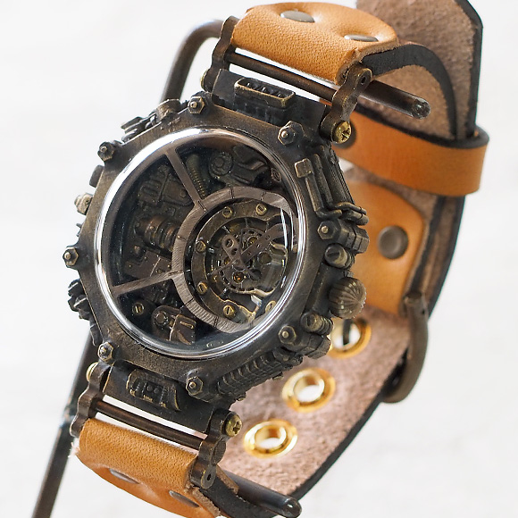 楽天市場】KS（ケーエス） 手作り腕時計 スチームパンク “DOGUMA  