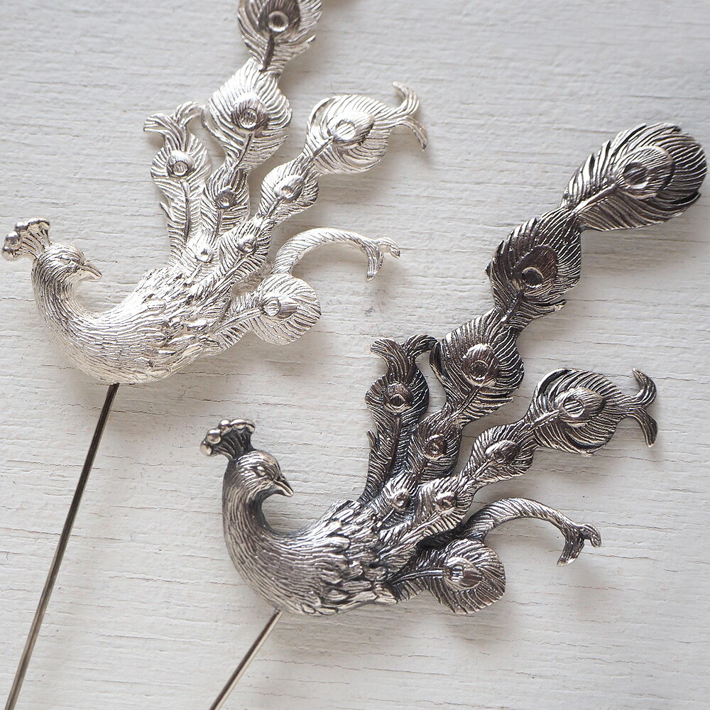 史上最も激安 2色 Marship マーシップ 手作りアクセサリー クジャクのブローチ シルバー Ms Pb 2 アクセサリー作家 伊藤慧さん 鳥 動物モチーフの手作りアクセサリー ハンドメイドジュエリー おしゃれ かわいい 個性的 アニマル ブローチ ハットピン 日本製