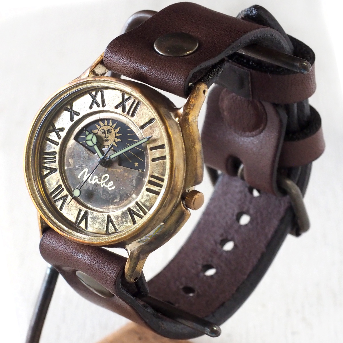 楽天市場】渡辺工房 手作り腕時計 “J.S.S.2 SUN&MOON” ジャンボ