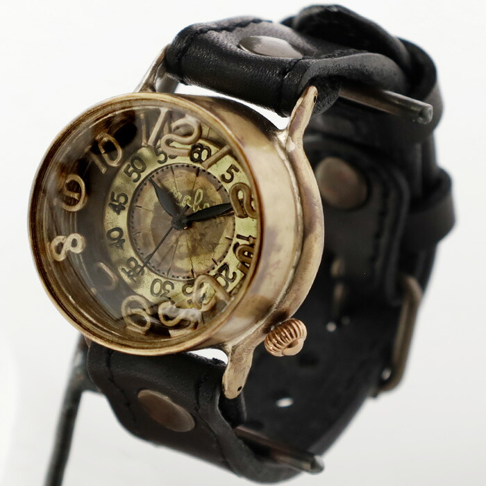 楽天市場】渡辺工房 手作り腕時計 “FROG-Jr”メンズブラス ブラック