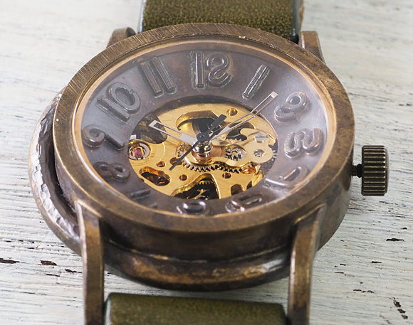 【楽天市場】vie（ヴィー） 手作り腕時計 手巻き式 “velodrome -ベロドローム-” [WB-011] 機械式ハンドメイド ウォッチ