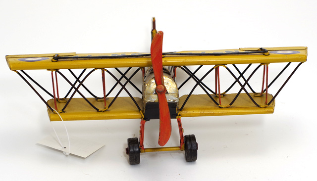 ブリキ製 飛行機 ビー プレイン Jn 7h 複葉機 ブリキ おもちゃ アンティーク レトロ インテリア ブリキのおもちゃ Zaviaerp Com