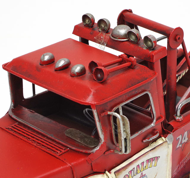ブリキ製ヴィンテージカー「towtruck」L31cmブリキおもちゃレッカー車トラックアンティークレトロ車アメリカン雑貨インテリアブリキのおもちゃ