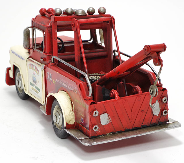 ブリキ製ヴィンテージカー「towtruck」L31cmブリキおもちゃレッカー車トラックアンティークレトロ車アメリカン雑貨インテリアブリキのおもちゃ